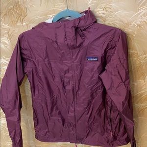 Patagonia purple rain coat